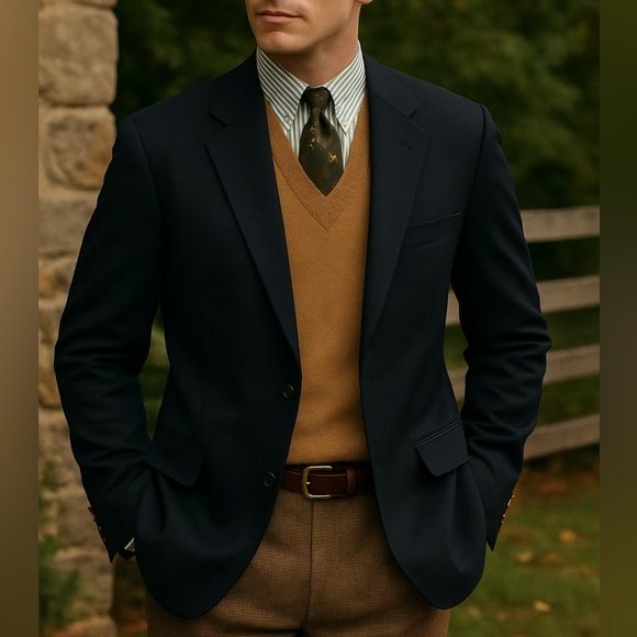 Vintage Lauren Ralph Lauren Green Label Wool Suit Jacket Men’s - Picture 1 of 8